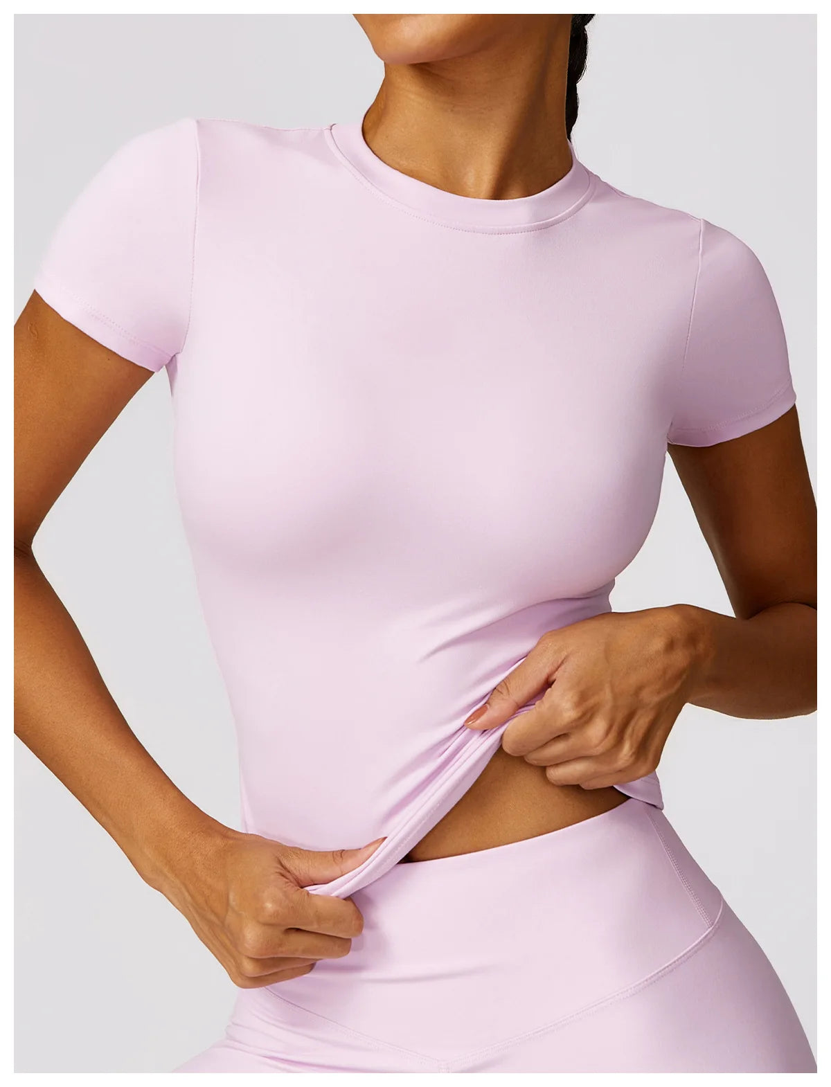 Casual Streetwear Two Piece Crop Top and Bodycon Pants Set for Women
