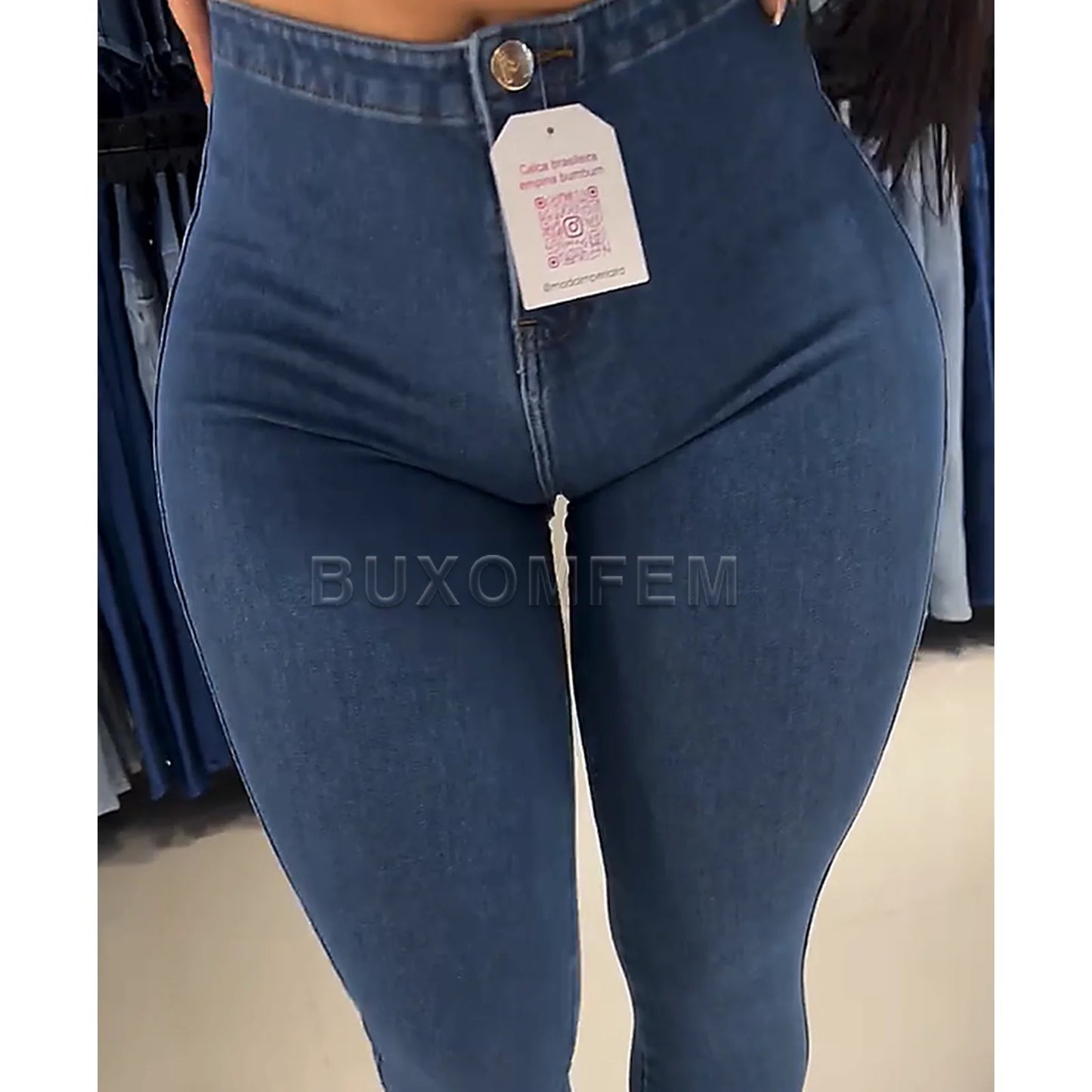 New 2025 Stylish Tight Jeans Slim Fit High Waisted Peach buttocks Trousers Butt Lifting Pushed Up Denim Pants Women's Bottoms