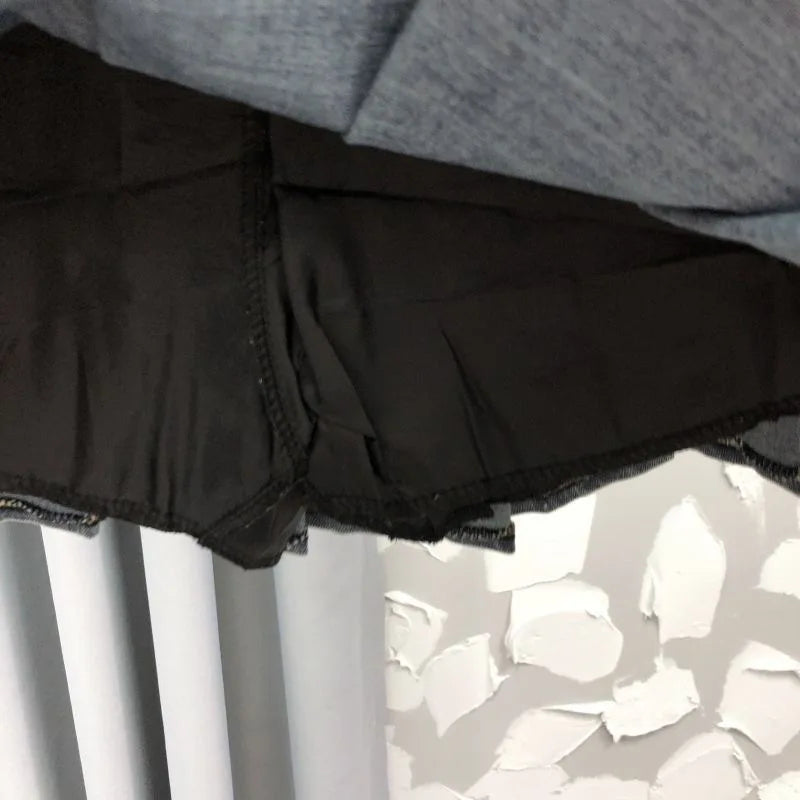 Pleated Skirt Girls Spring Summer New High Waisted Cowboy Short Korean Versatile Elastic Waist Fashion Sweet 2024