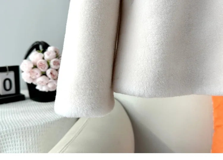 Real Shearling Wool Coat