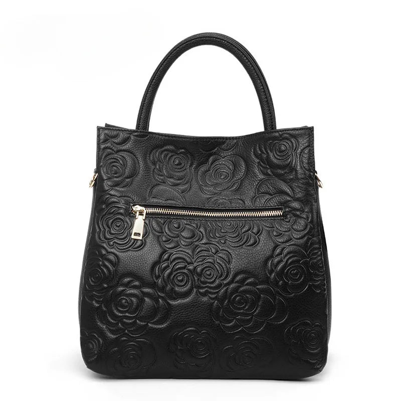 Elegant Camellia Tote Bag With Large Capacity for Women