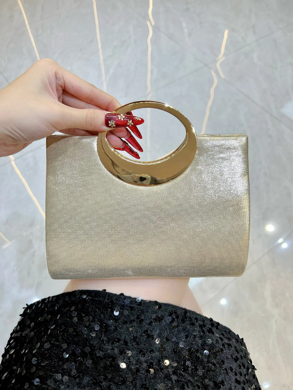 New Dinner Women's Bag Fashionable Diamond-encrusted Mini Women's Shoulder Bag Luxury Brand Shiny Banquet Party Bag for Women