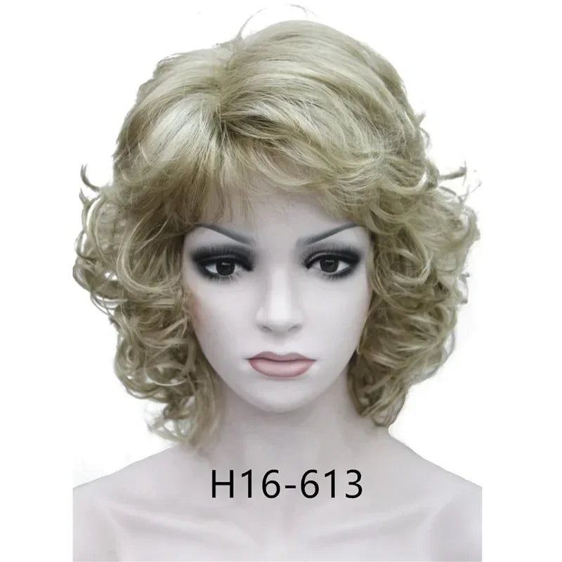 Short Curly Synthetic Wig With Comfortable Fit For Women