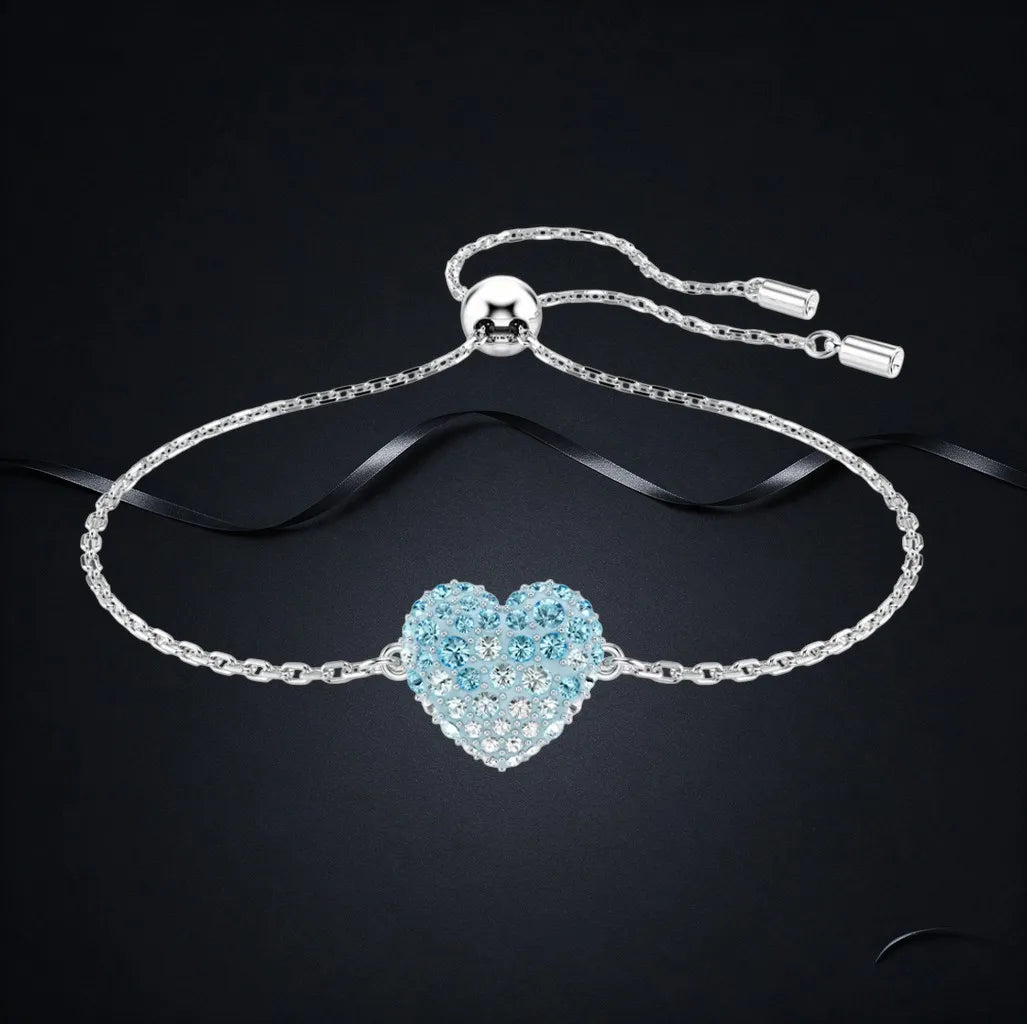 Faceted Crystal Necklace And Earrings