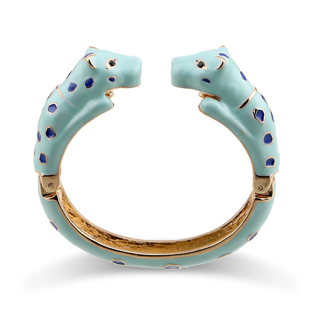 Fashion Colorful Double Leopard Cuff Bracelet for Women