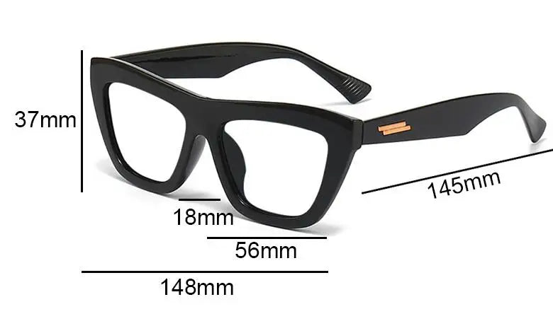 Clear Green Reading Glasses With Gold Stripe Frame for Women