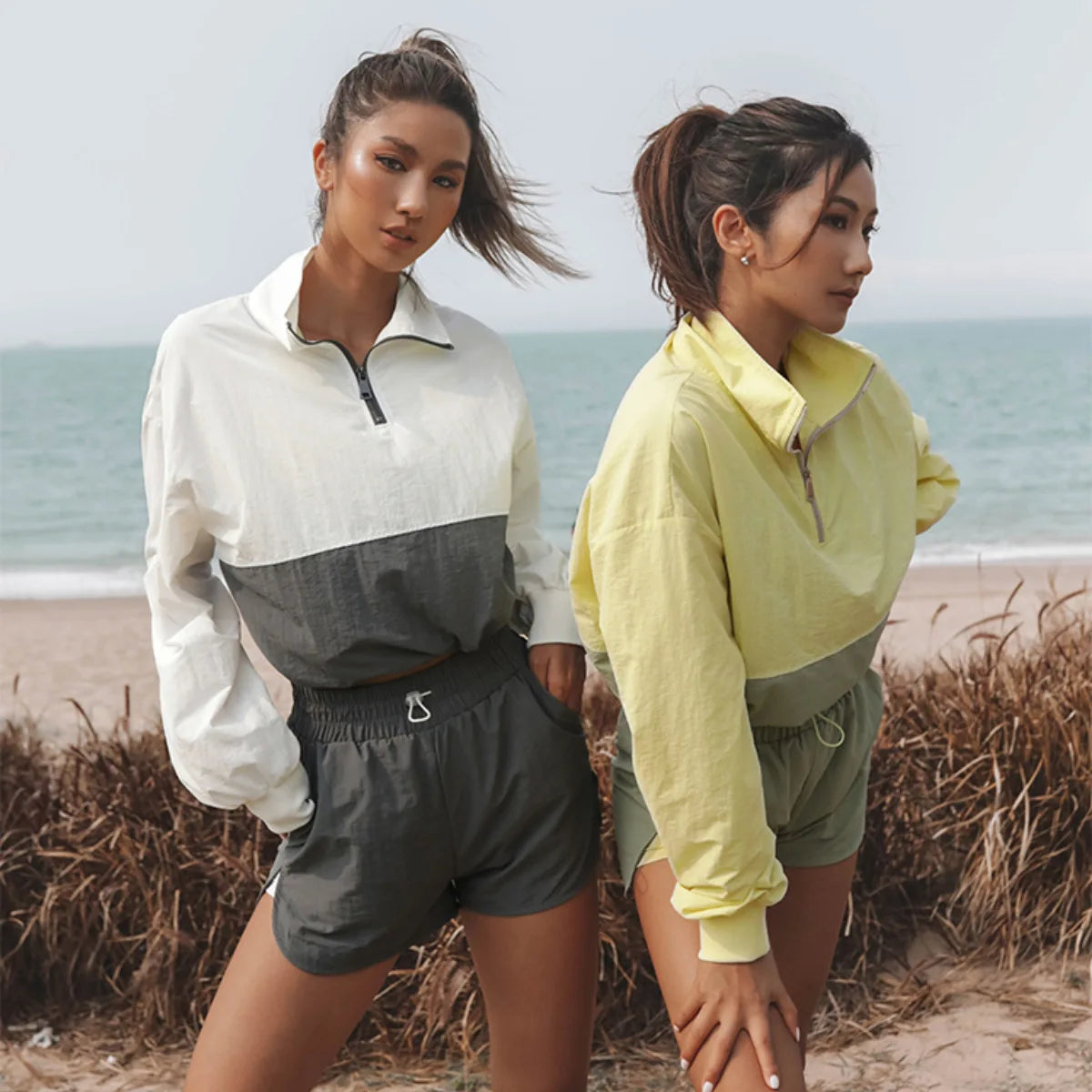Casual Two Piece Pullover Shirt and Shorts Set for Women