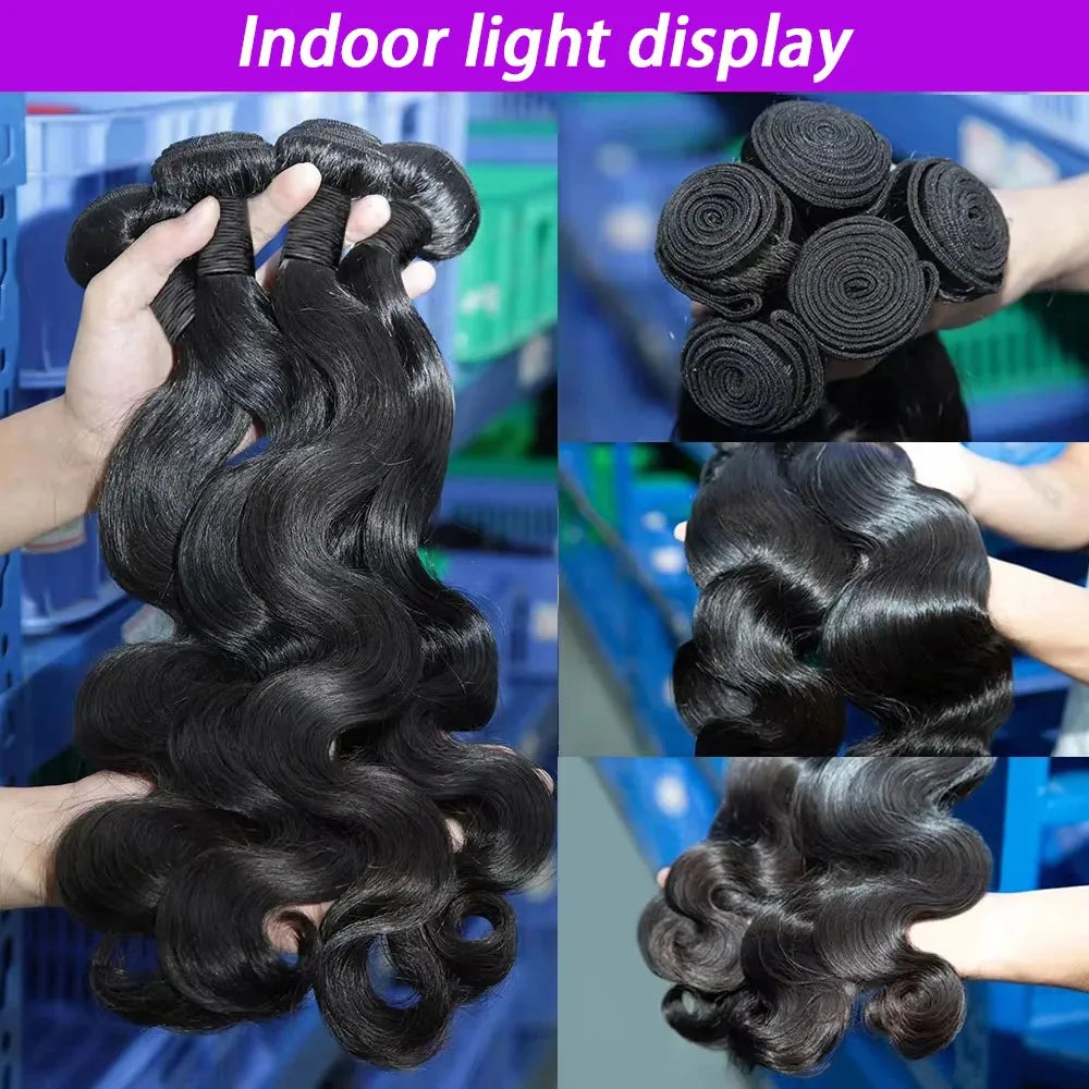 Brazilian Body Wave Human Hair Weave Bundles for Women