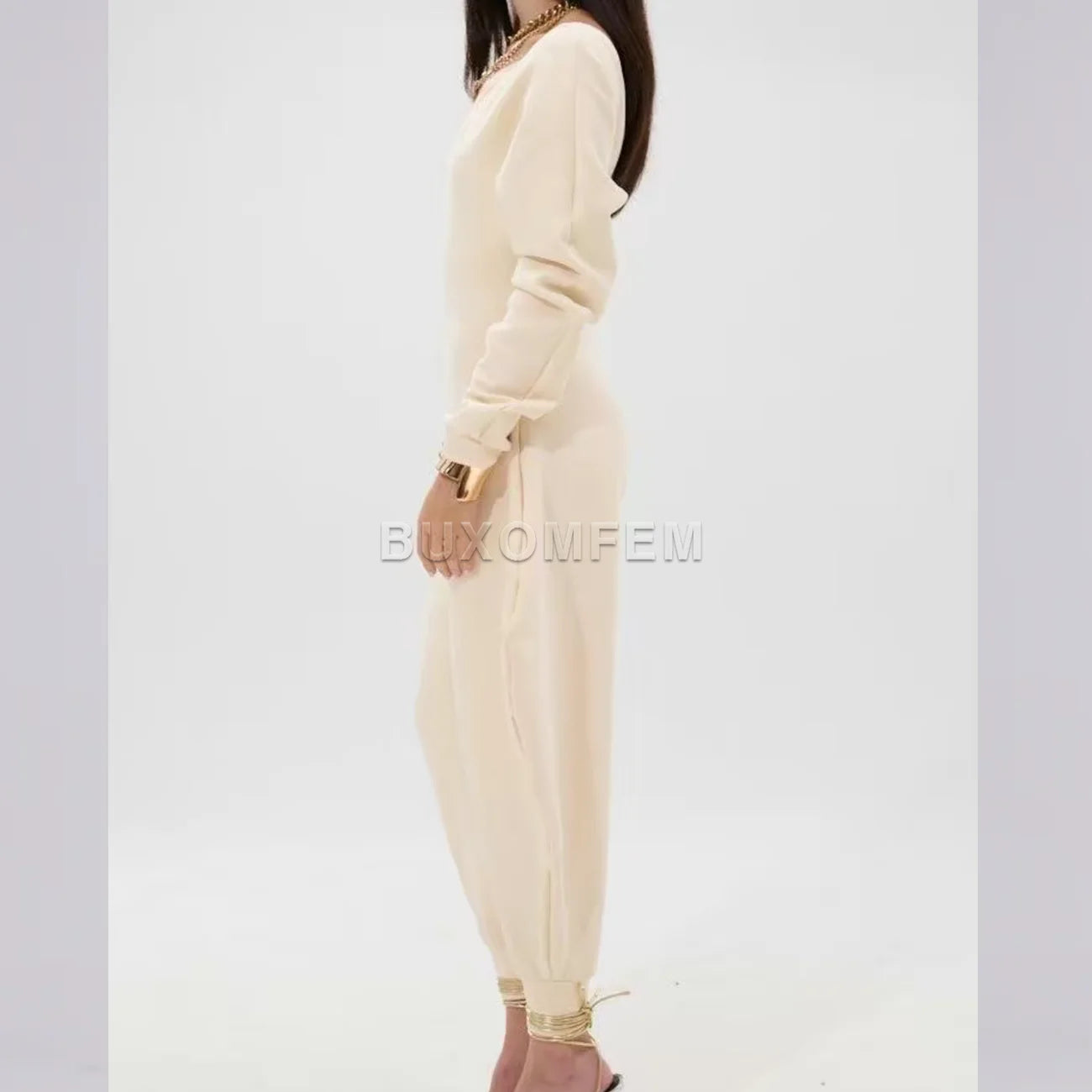 Stretch Nylon Spandex Jumpsuit
