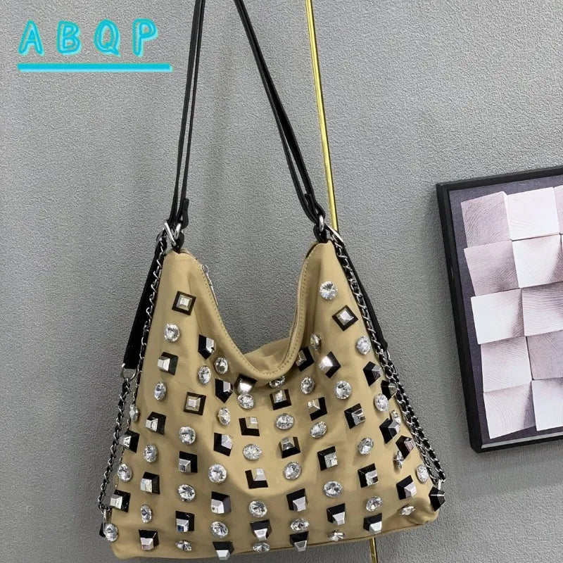 Women's Shoulder Bag Luxury Brand Diamond-encrusted Shiny Women's Shoulder Crossbody Bag Fashion Diamond-encrusted Women's Bag