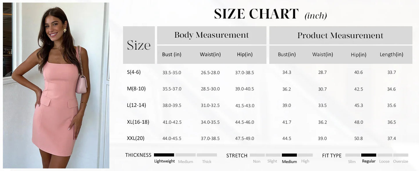 Office Ready Square Collar Slim Mini Dress for Women
