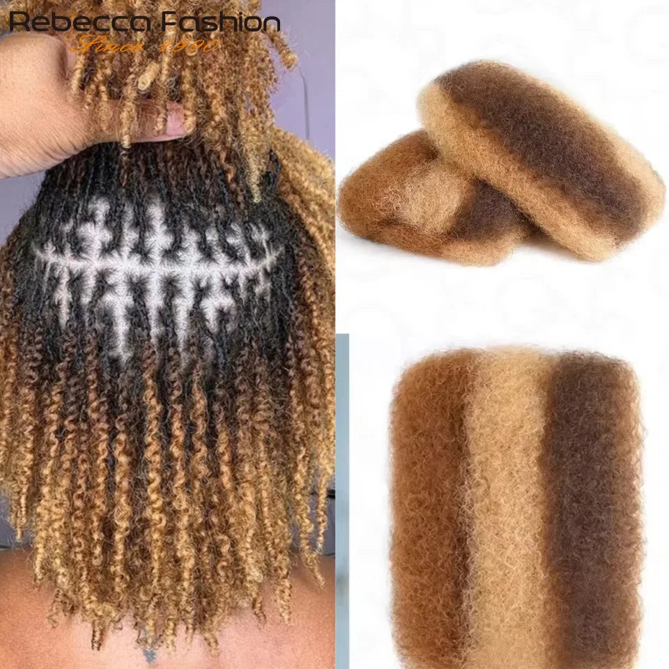 Natural Afro Kinky Bulk Braiding Hair Extensions for Women