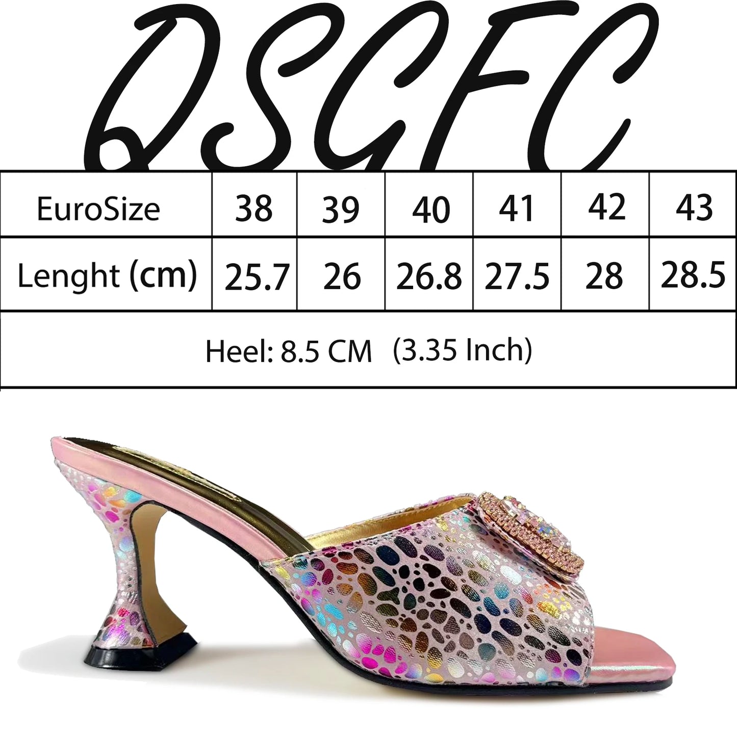 QueenaYan 2025 Fashion Newest Arrival Orange Color Square Toe Women Sandals Shoes Matching Bag Set for Ladies Wedding Party Pump