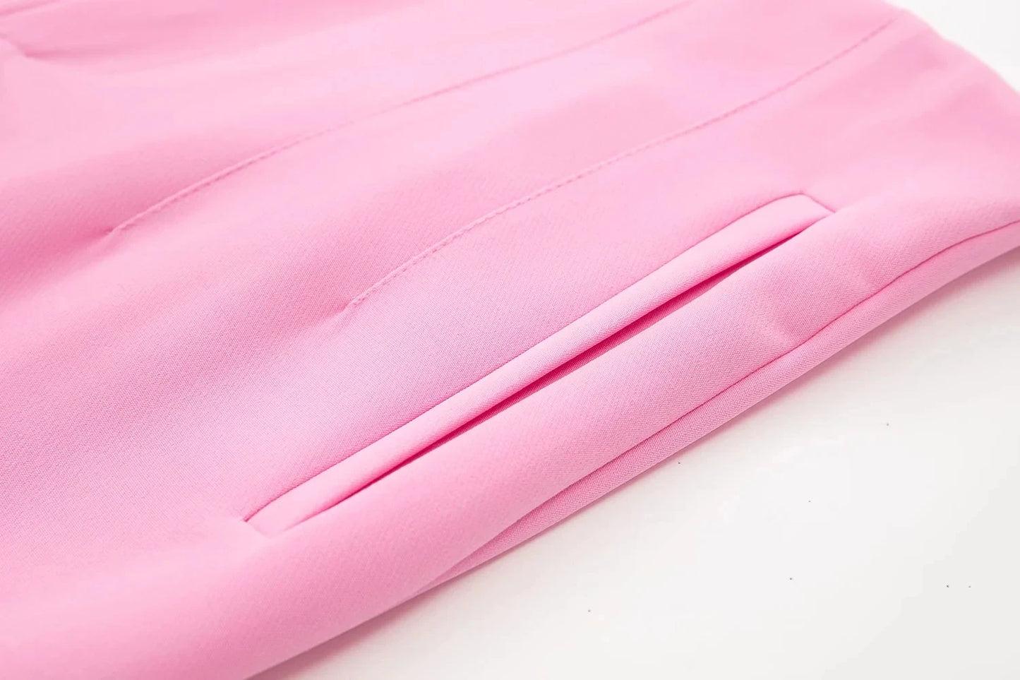 Solid Color Office Slim Fit Pencil Pants for Women