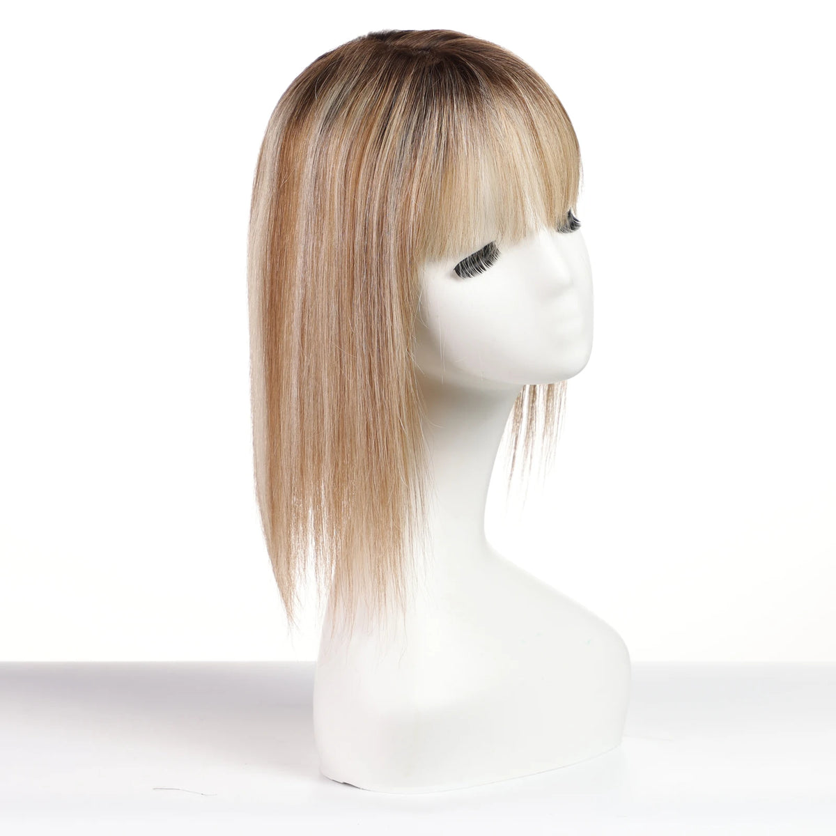 Golden Brown Blonde Mixed Remy Human Hair Topper for Women