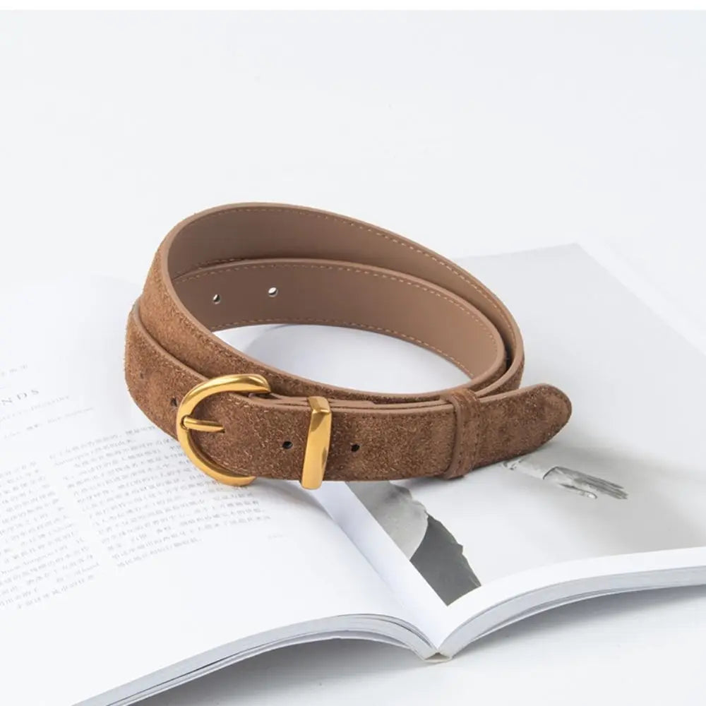 Retro Style Suede Belt