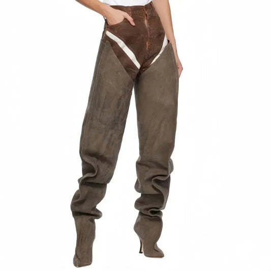 Slim Pointed Over The Knee Boots