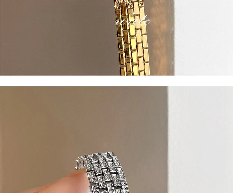 Square Quartz Wristwatch for Women