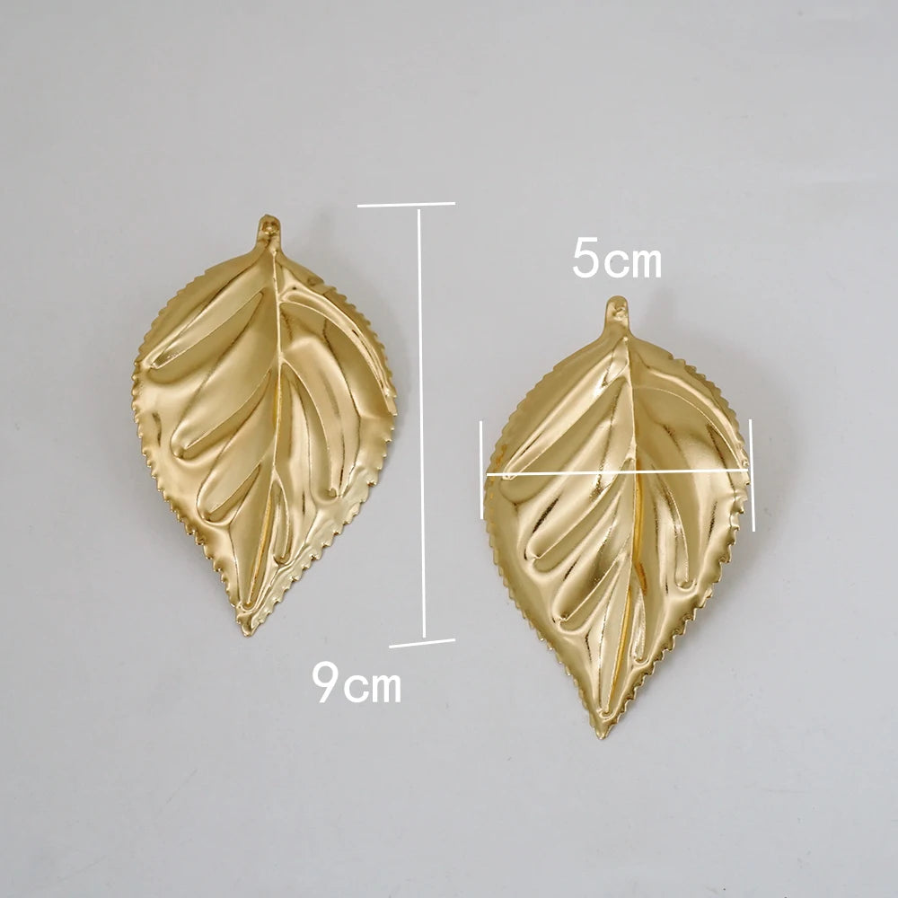 Fashion Jewelry Big Gold Color Round Geometric Earrings Dangle Drop Earrings For Women African Wedding Party Gifts