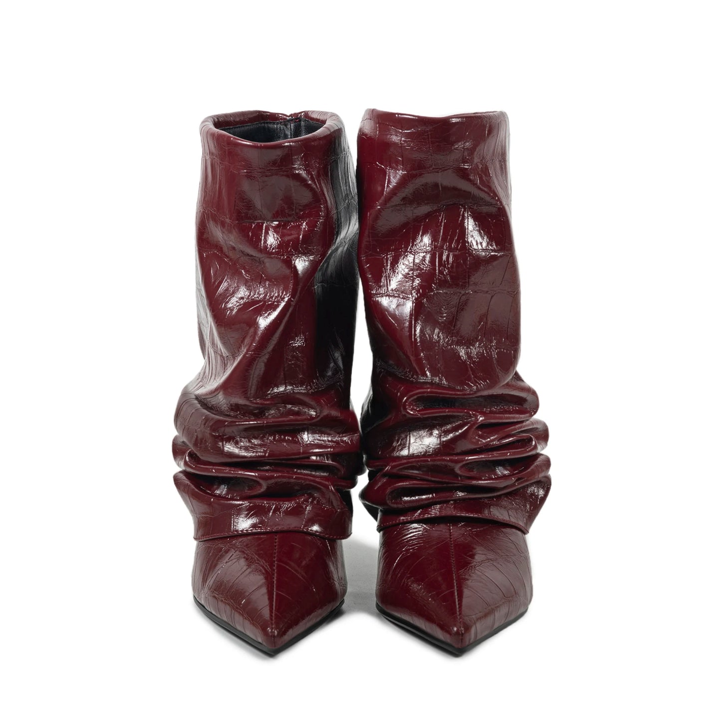 Timeless Elegant Chic Pleated Mid Calf Boots for Women