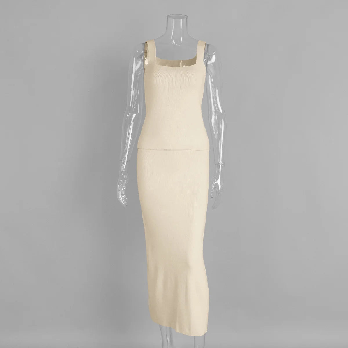 Three-Piece Knit Set Ensemble