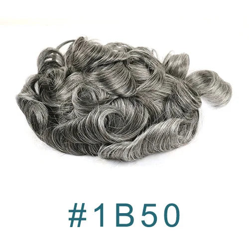 Natural Curly V Loop Hair Replacement Toupee for Women