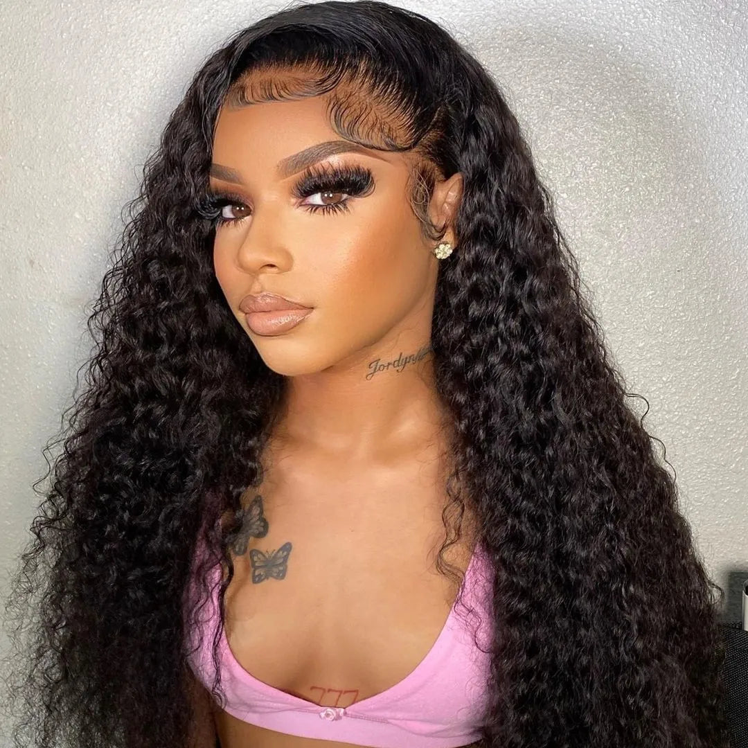 Glueless Deep Wave Water Curl Wig