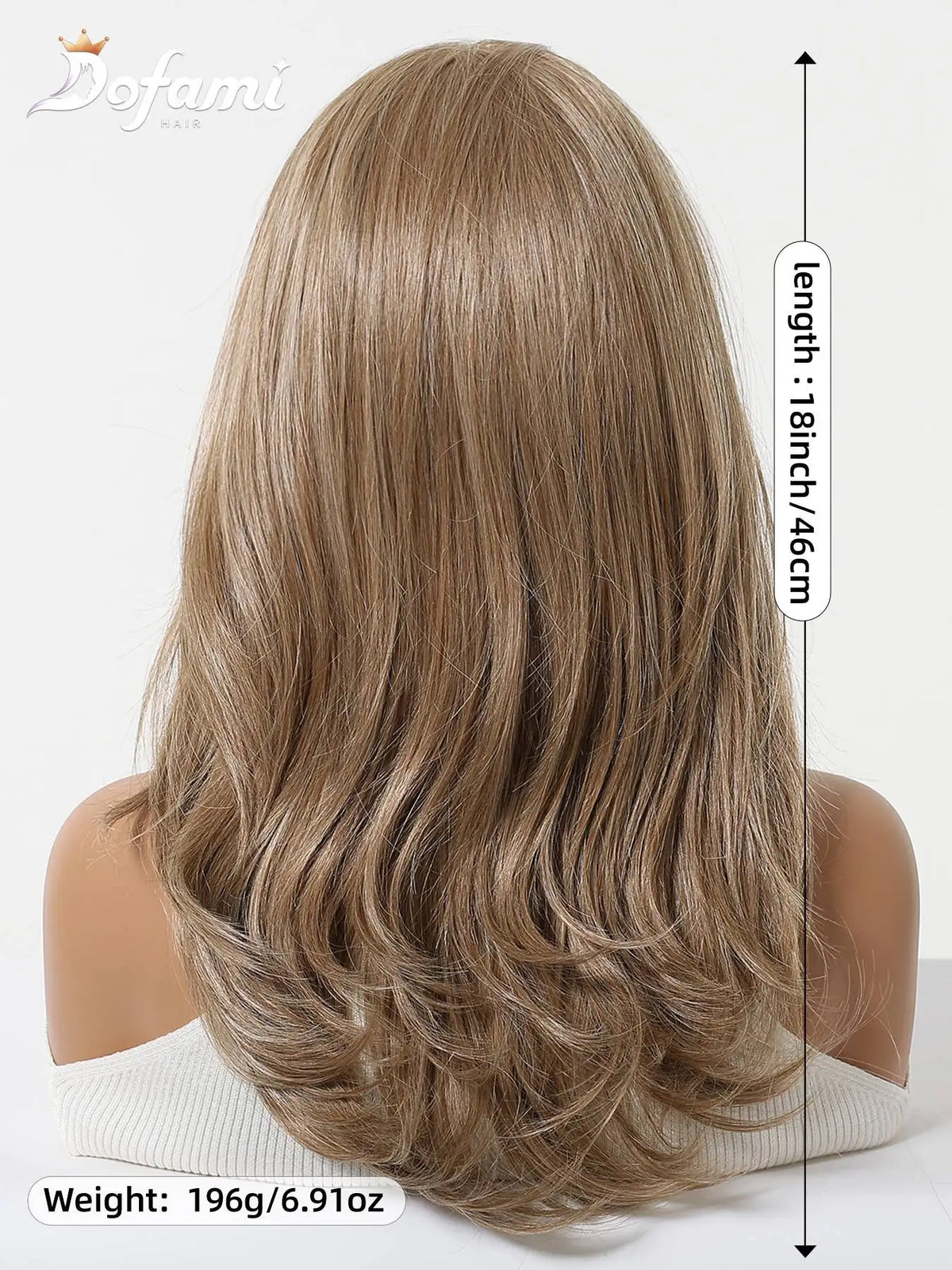 Long Layered Ash Blonde Highlight Lace Front Wig for Women