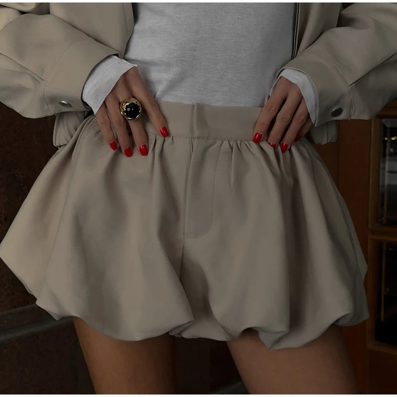 Autumn Zip Jacket And Shorts Set