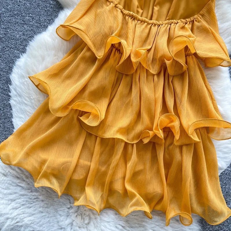 Backless Halter Bandage Summer Mini Dress for Women