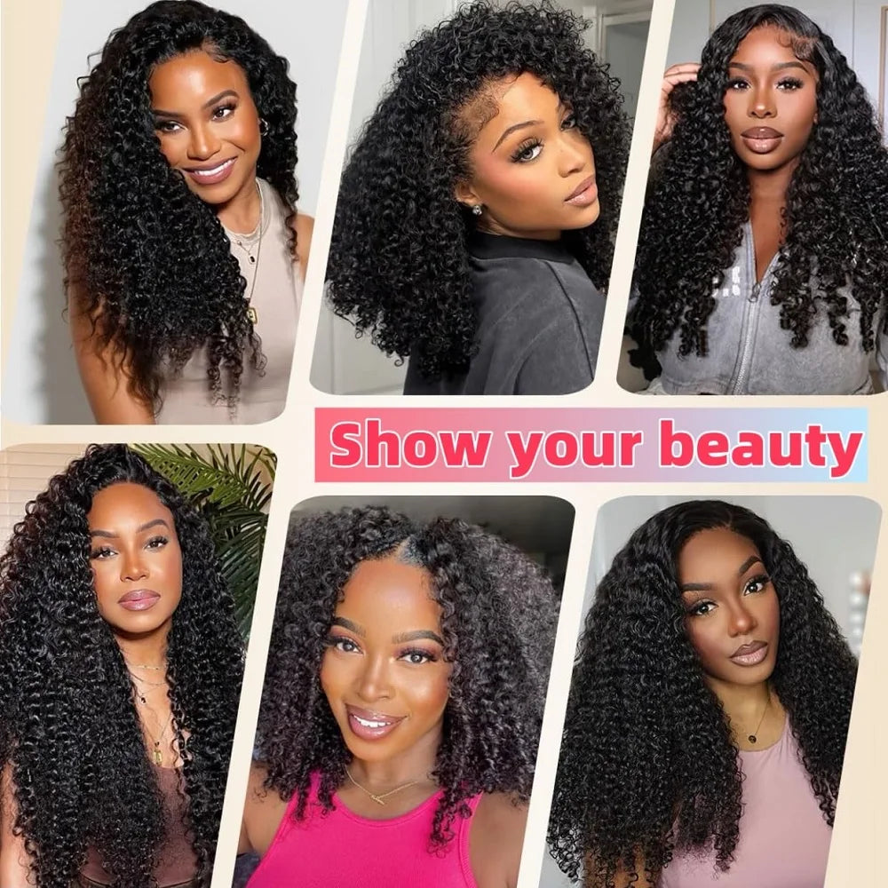 Burmese Curly Knotless Crochet Hair Extensions for Women