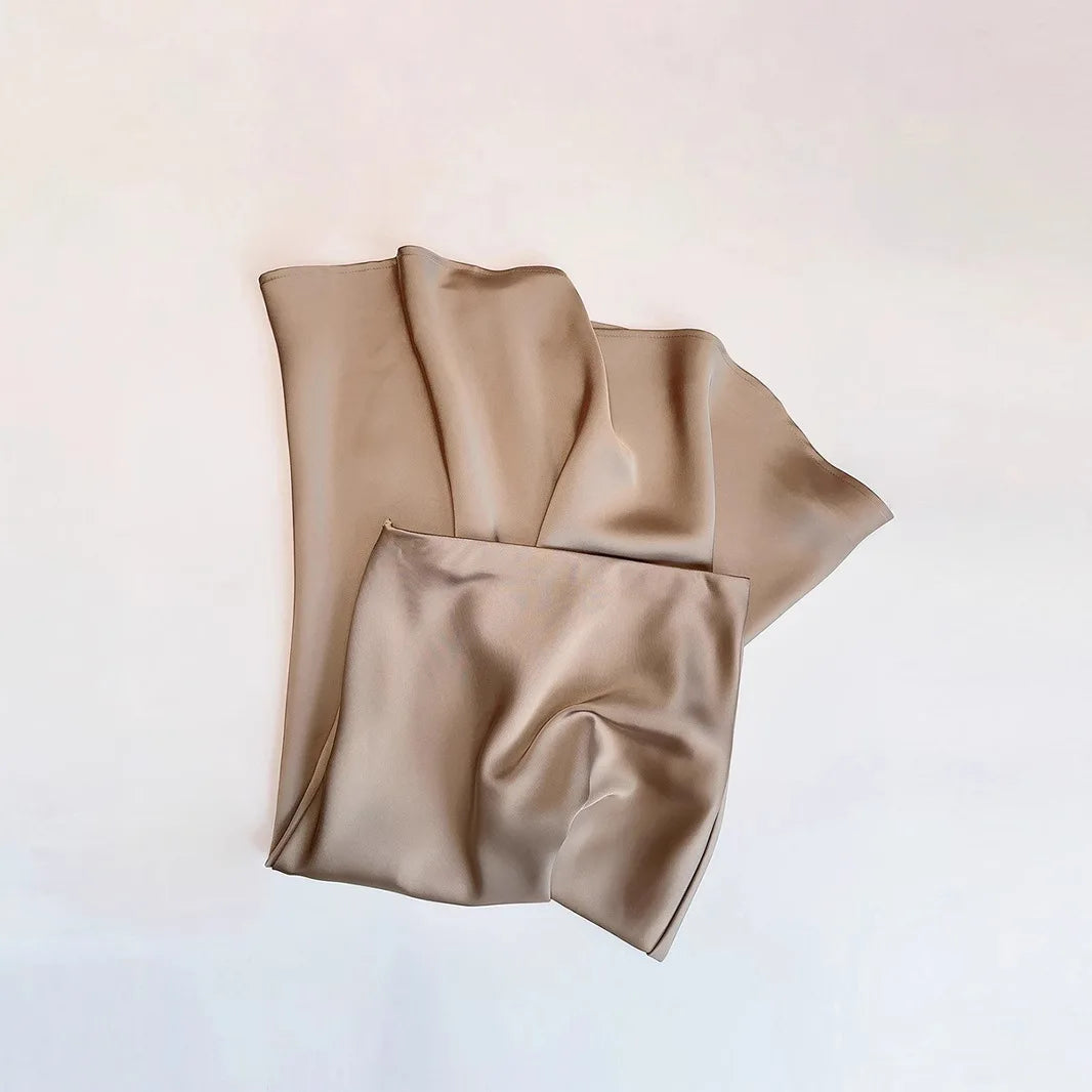 Chic Solid Color High-Waisted Fishtail Skirt for Women