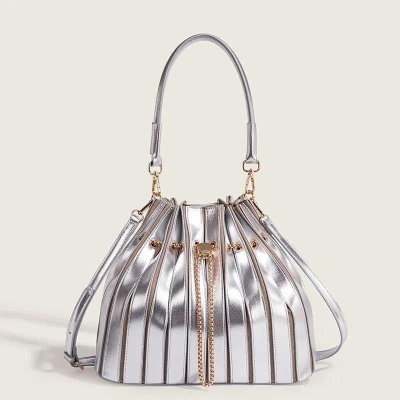 Women's Handbag Luxury Brand Shiny Leather Shiny Fashion Women's Single Shoulder Bag Personalized Fashionable Casual Women's Bag