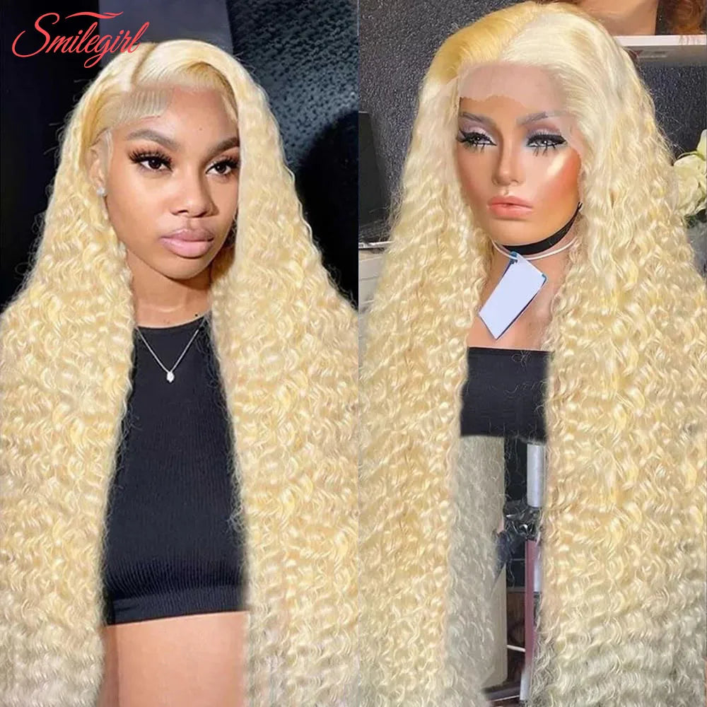 Long Deep Wave Lace Front Human Hair Wig for Women