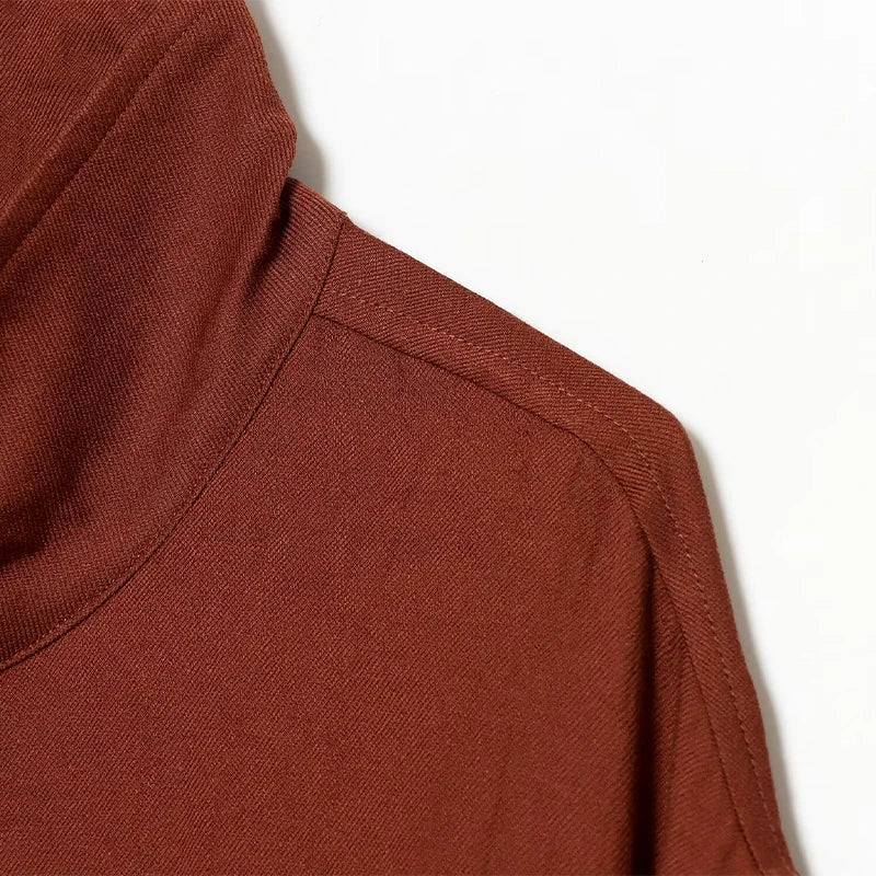 Casual Solid Loose Jacket Stand Collar With Big Pockets for Women