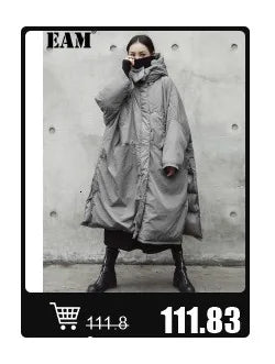[EAM] Gray Slim Elegant Knitting Sweater Turtleneck Long Sleeve Women Pullovers New Fashion Tide Spring Autumn 2025 1DH7116
