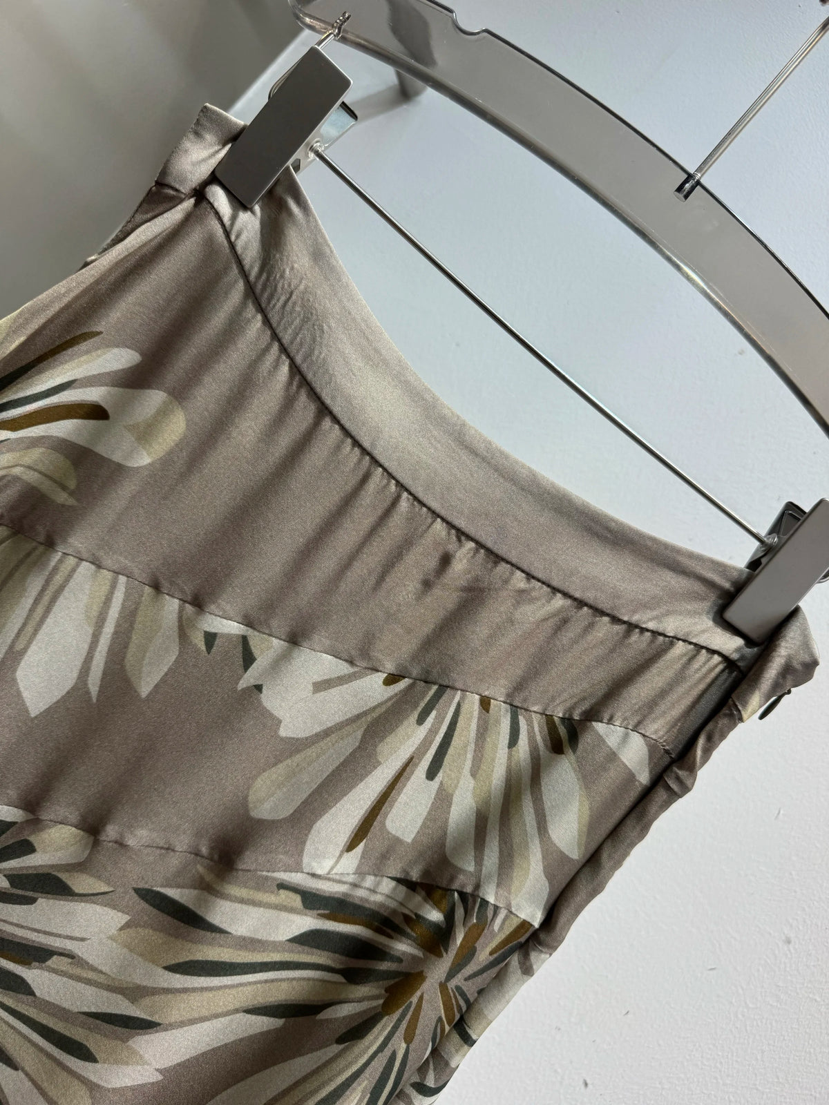 Loose Floral Print Silk Resort Five Piece Set for Women