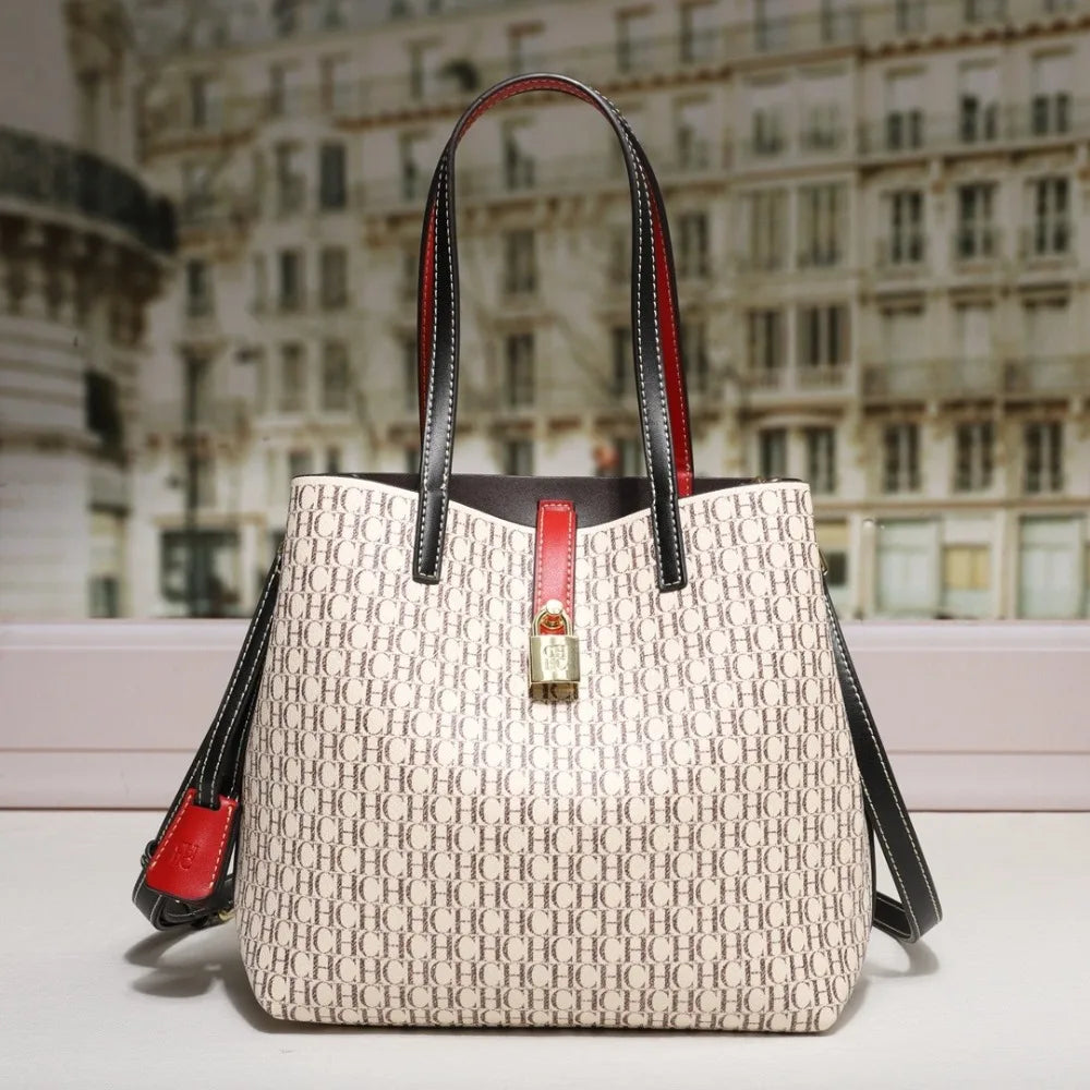 Classic PU Bucket Crossbody Handbag