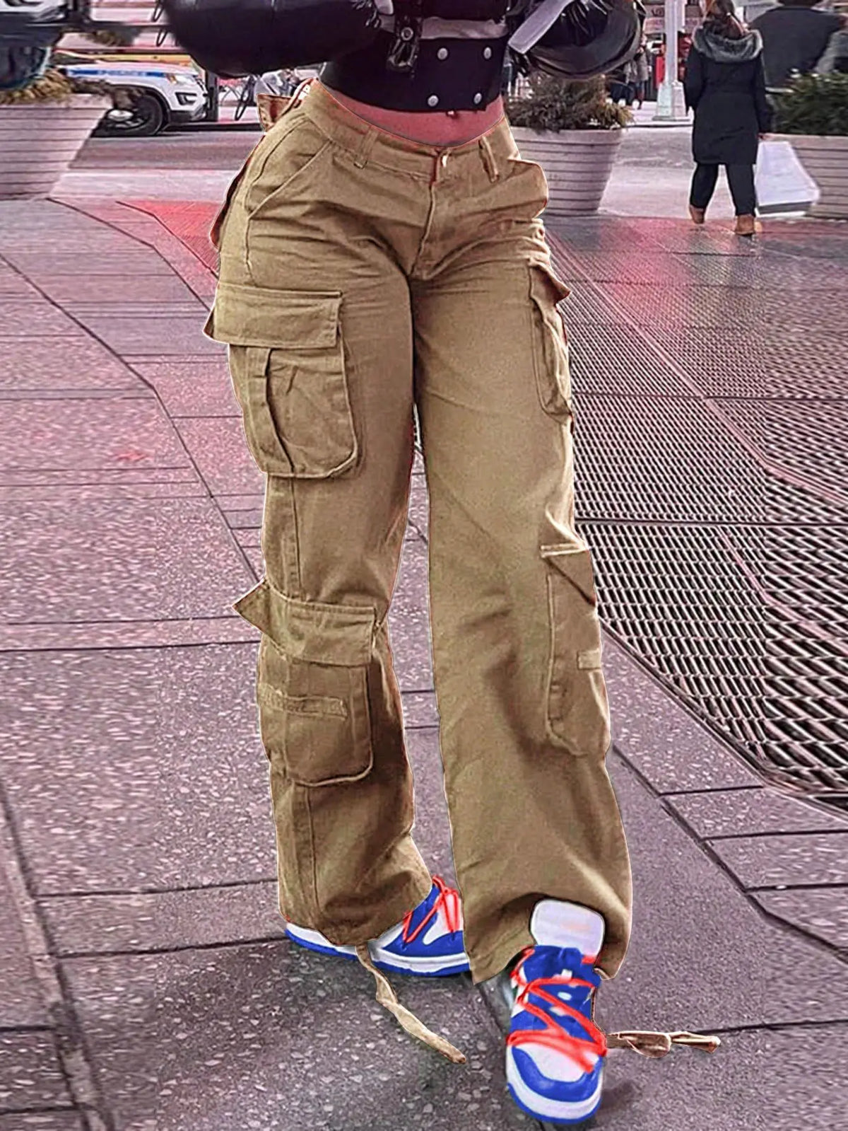 High Stretch Multi Pocket Workwear Trousers for Women