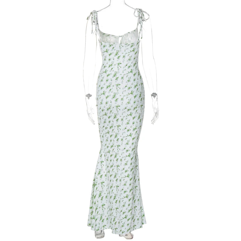 Floral Knit Slip Maxi Dress