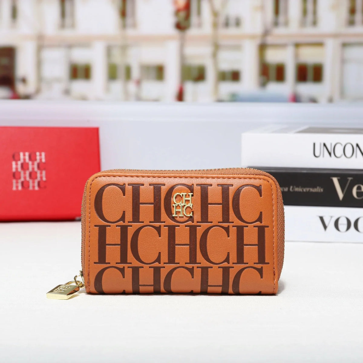 Multifunctional Zippered Key Card Holder Pouch for Women