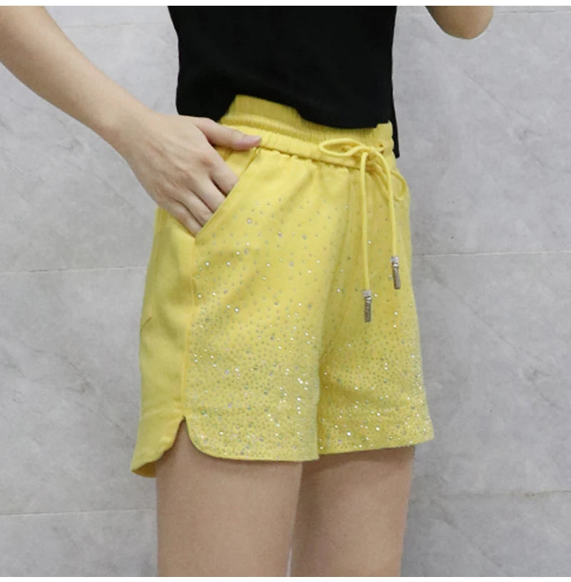 Lightweight High Waist Wide Leg Casual Shorts for Women