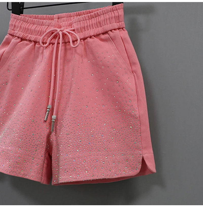 Lightweight High Waist Wide Leg Casual Shorts for Women
