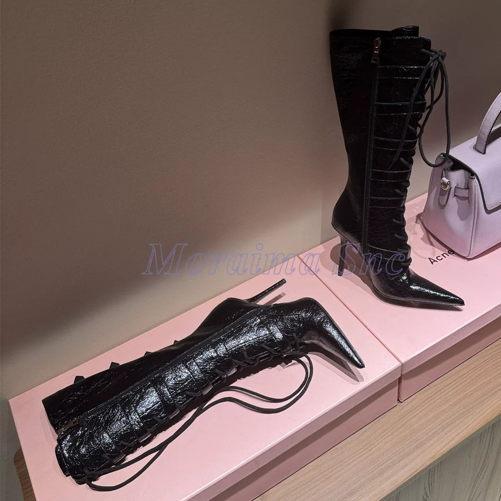 Pointed Toe High Heel Over The Knee Boots For Women