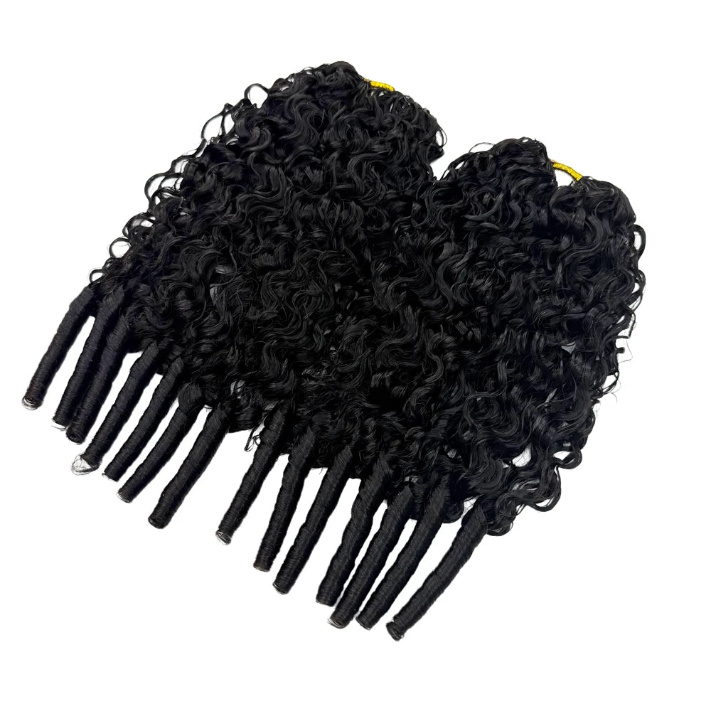 Knotless Pre Separated Loop Crochet Human Hair Extensions for Women