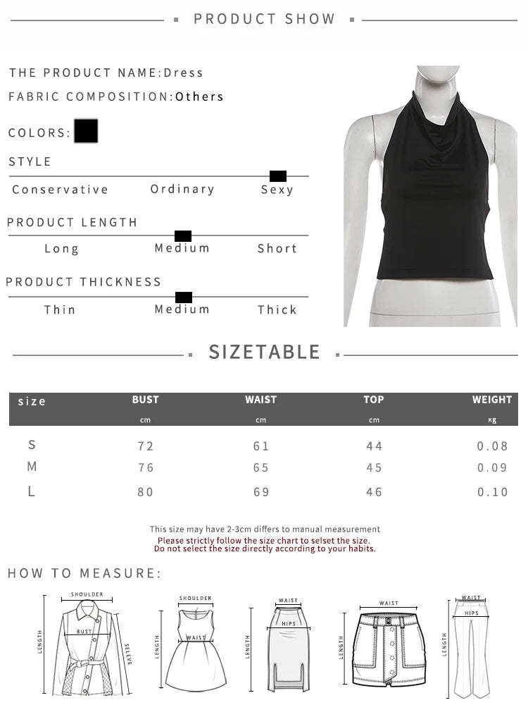 Fashion Halter Backless Stretch Tank Top for Women