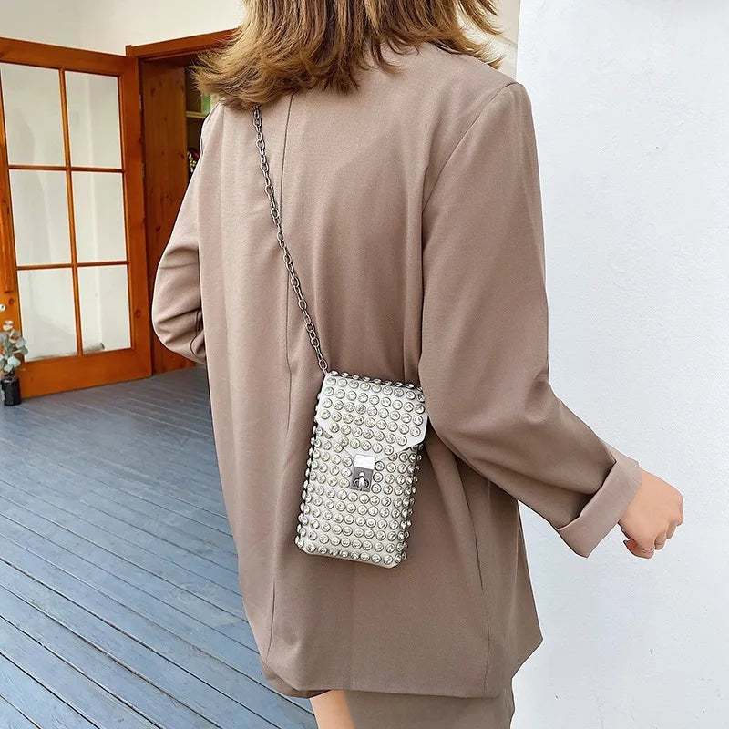 Rhinestone Crossbody Waist Bag