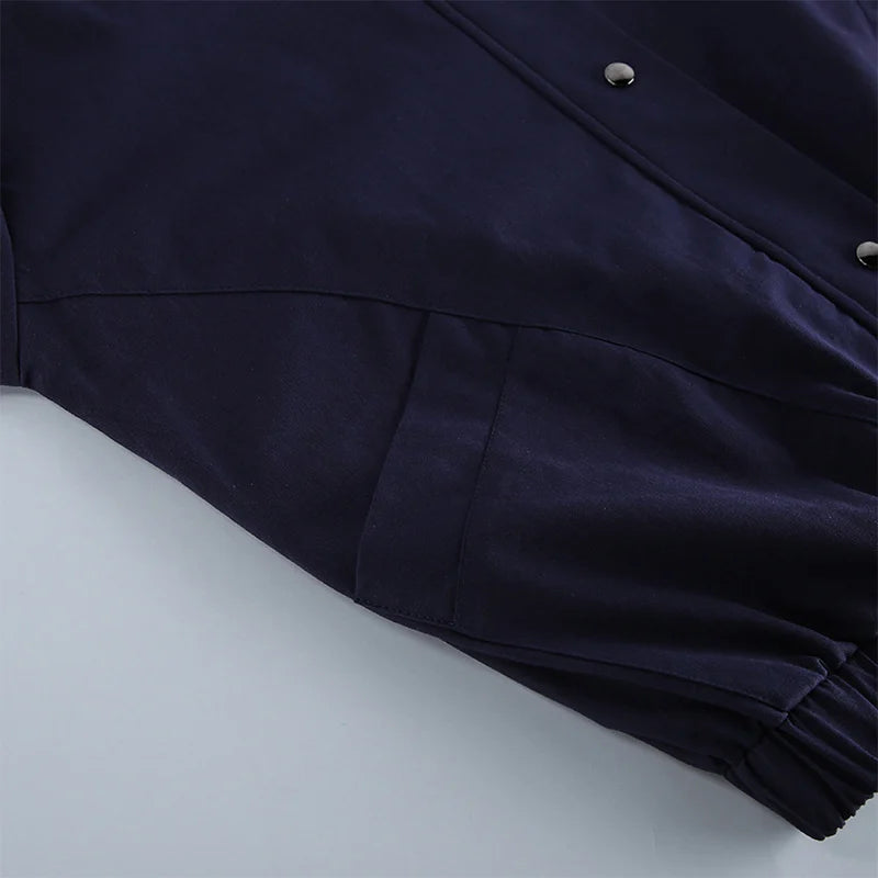 Elegant Stand Collar Single Breasted Jacket for Women