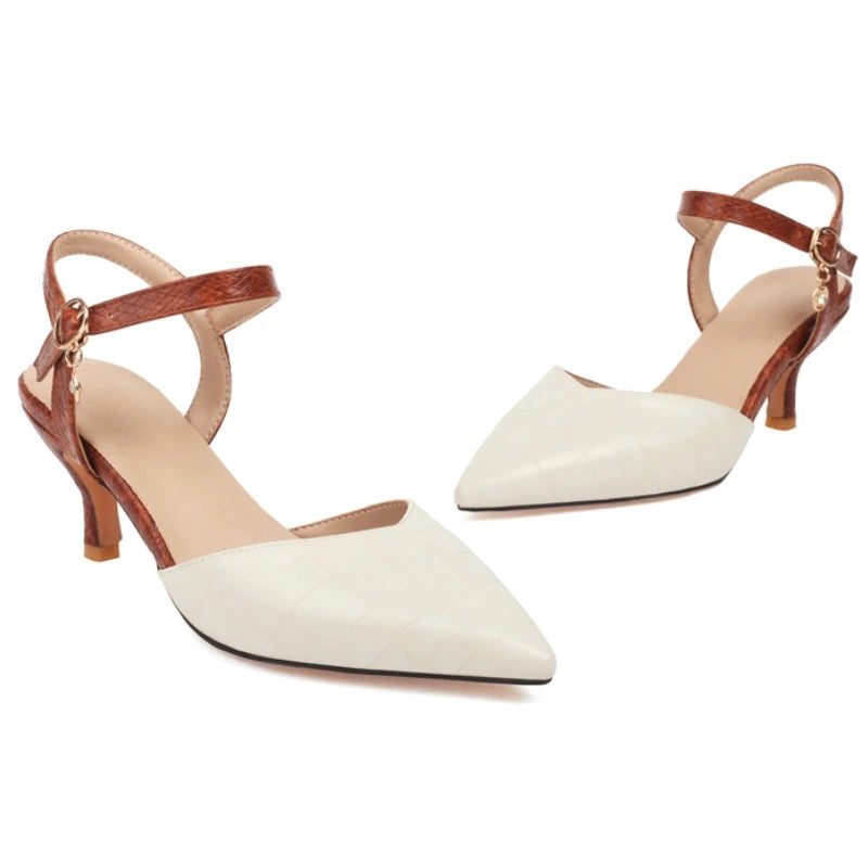Stylish Buckle Strap High Heel Sandals