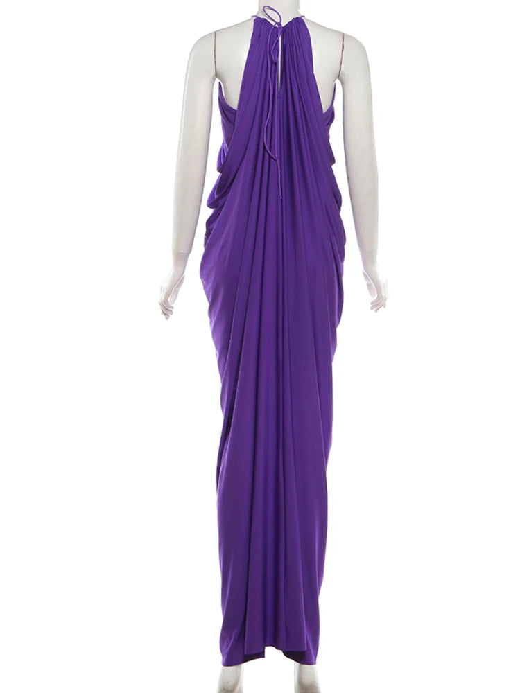 Elegant Ruched Long Off Shoulder Evening Dress for Women
